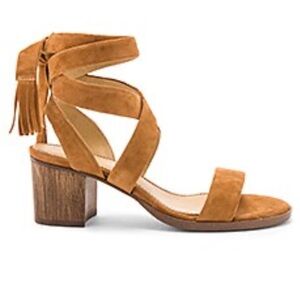 NIB Splendid suede cognac leather sandals size 11